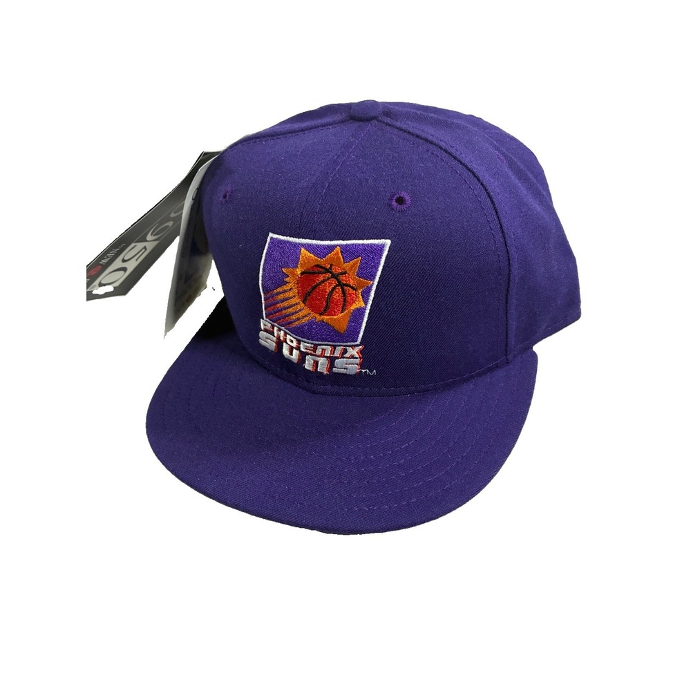 VTG 90s Phoenix Suns New Era Pro Model 5950 Fitted Hat, 100% Wool 7-1/8 NWT